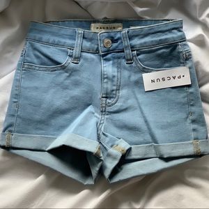 High-Waisted Denim Shorts